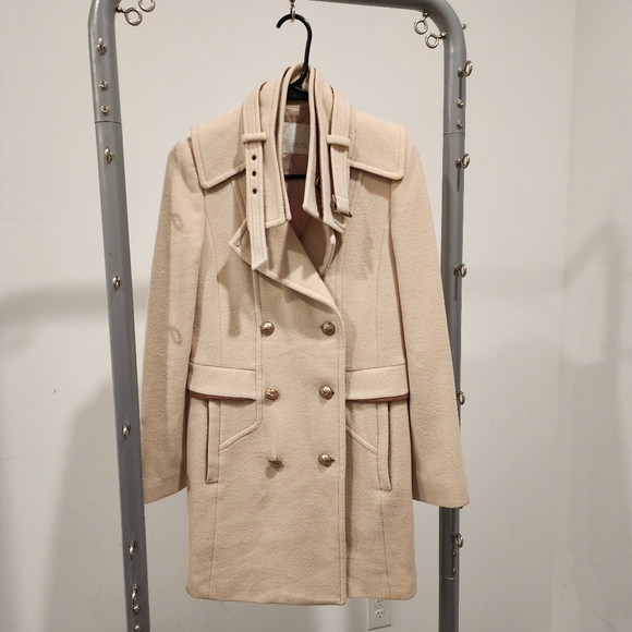 ab.fz Jackets & Blazers - Cream wool coat, size S